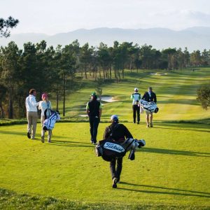 people on golf course